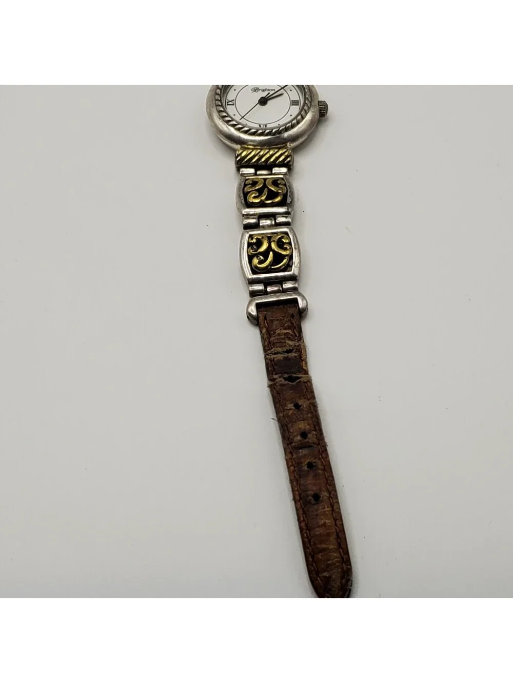 Brighton Camden Womens Watch 24MM Reversible Brown Black Bands New Battery